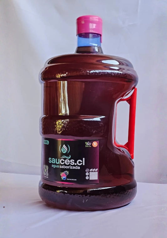 Bidón retornable Sauces.cl Eco-Refill sabor frutos rojos de 10 litros con asa