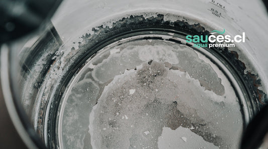 hervidor de agua con sarro en su interior