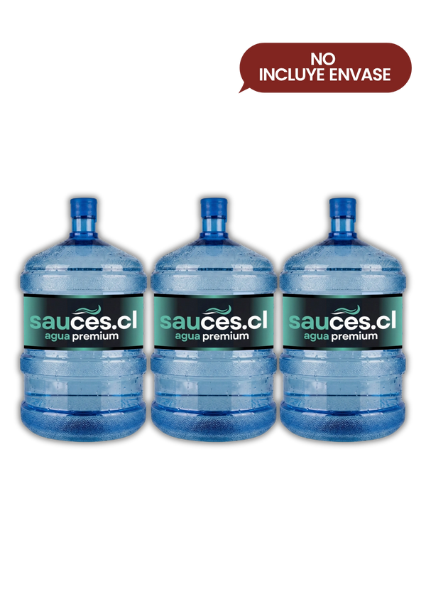3 Recargas Agua Purificada 20L