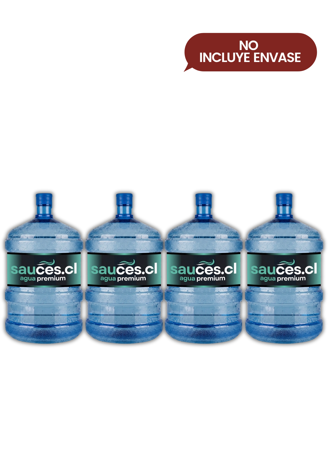 4 Recargas Agua Purificada 20L