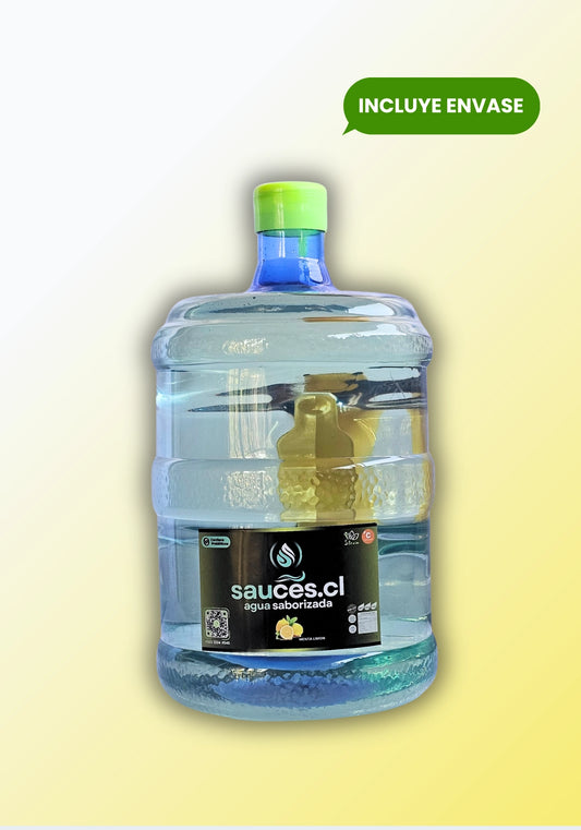 Bidón de agua saborizada Menta Limón 10L retornable Sauces Eco-Refill