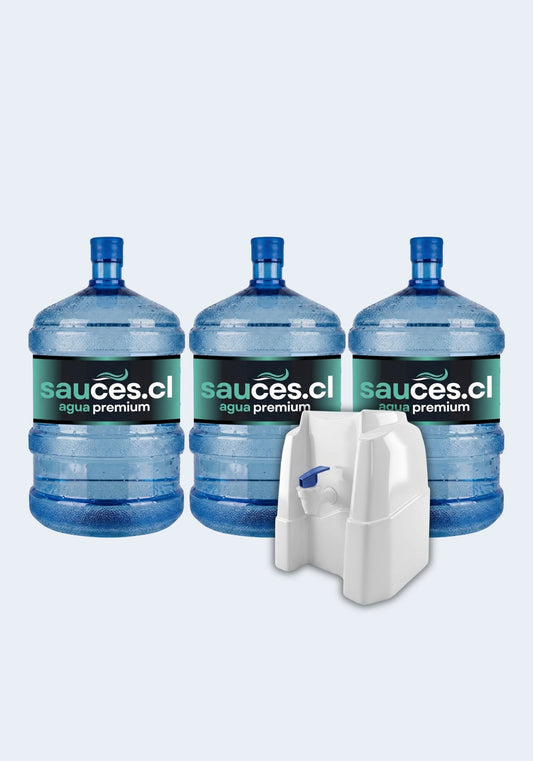 Dispensador Natural + 3 Bidones Sauces