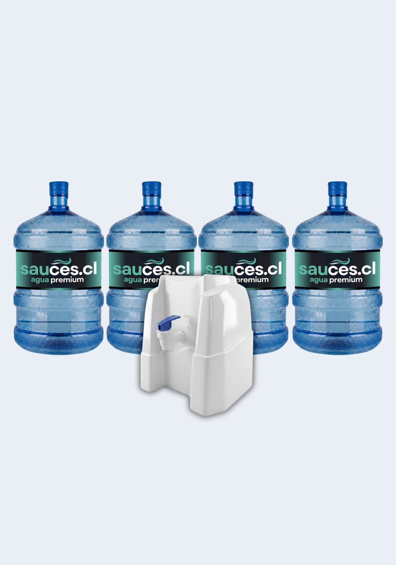 Dispensador Natural + 4 Bidones Sauces