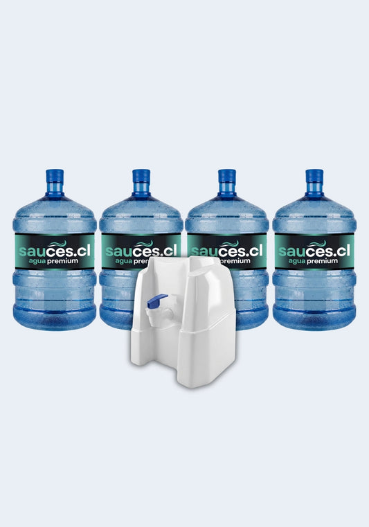 Dispensador Natural + 4 Bidones Sauces