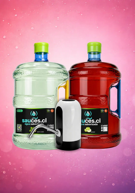 Pack Familiar · 2 Bidones 10L + Dispensador USB