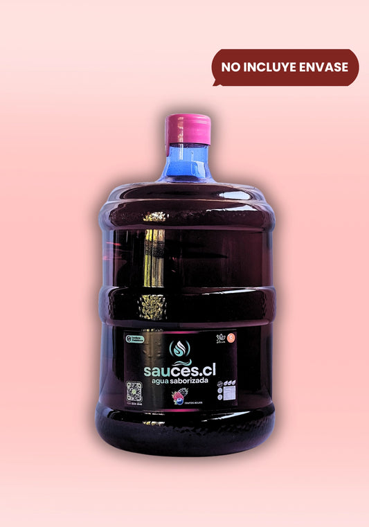 Recarga de agua saborizada Frutos Rojos 10 Litros para dispensador Sauces