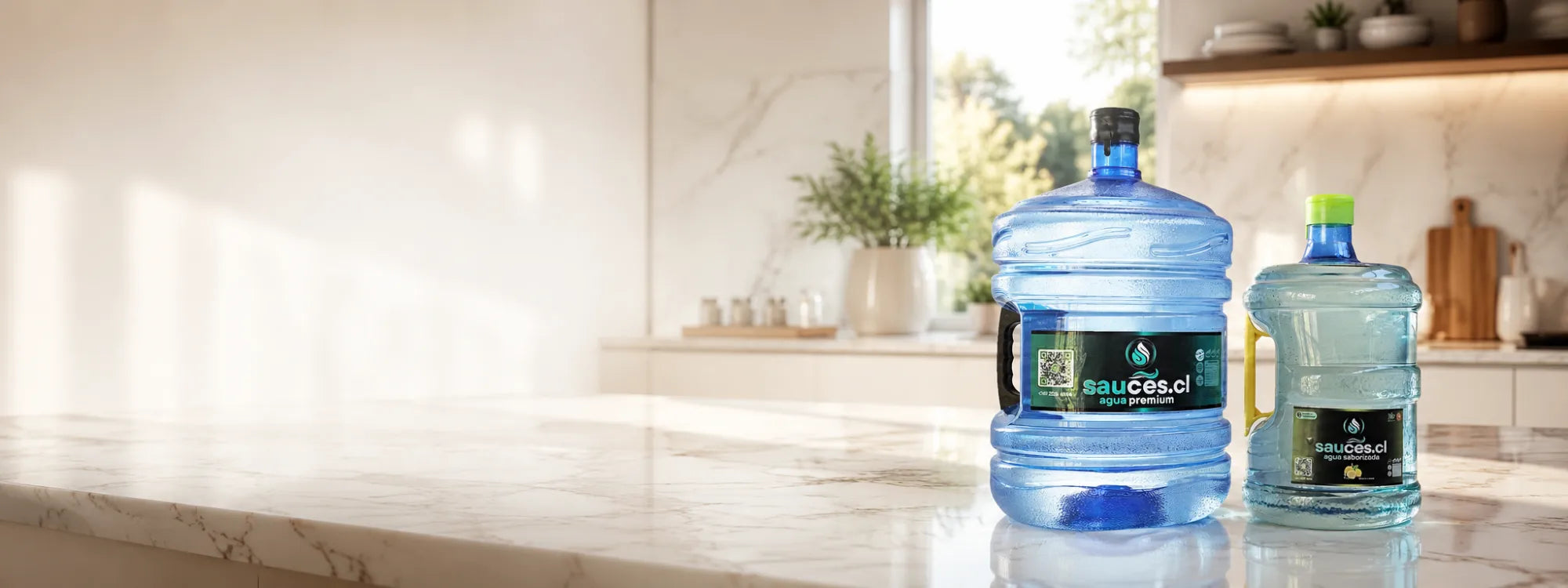 Agua purificada premium Sauces.cl a domicilio en Santiago