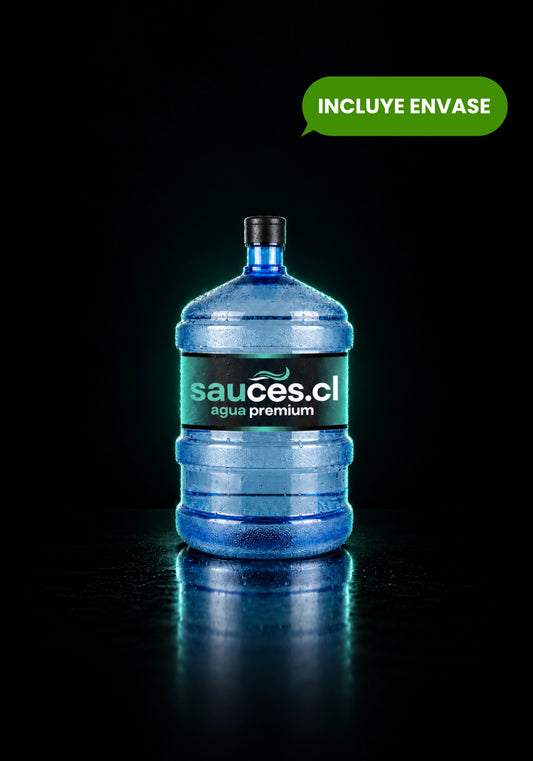 Bidón nuevo de agua purificada Sauces de 20 litros, envase incluido