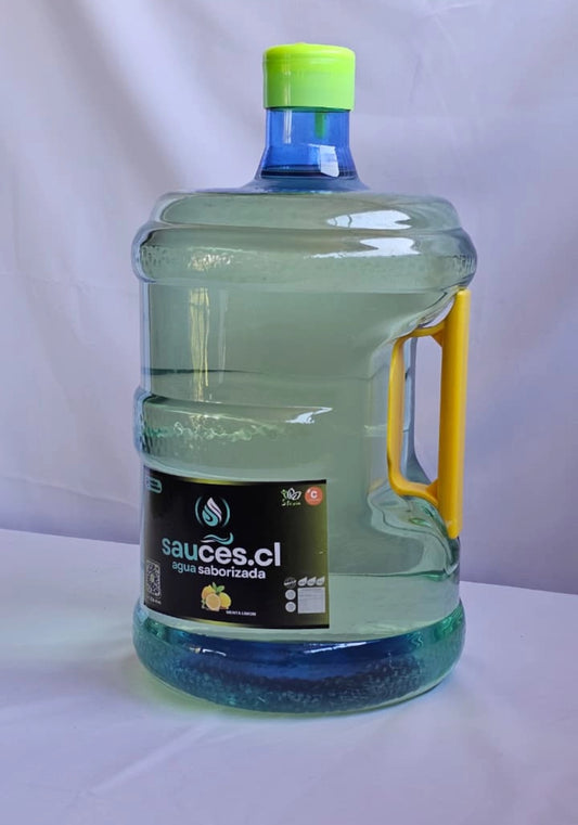 Bidón retornable Sauces.cl Eco-Refill sabor menta limón de 10 litros con asa