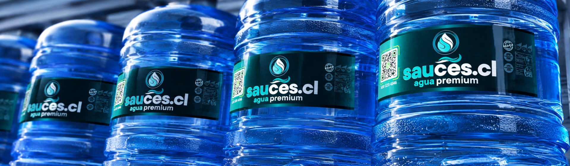 Bidones de agua purificada Sauces premium para despacho a domicilio en Santiago