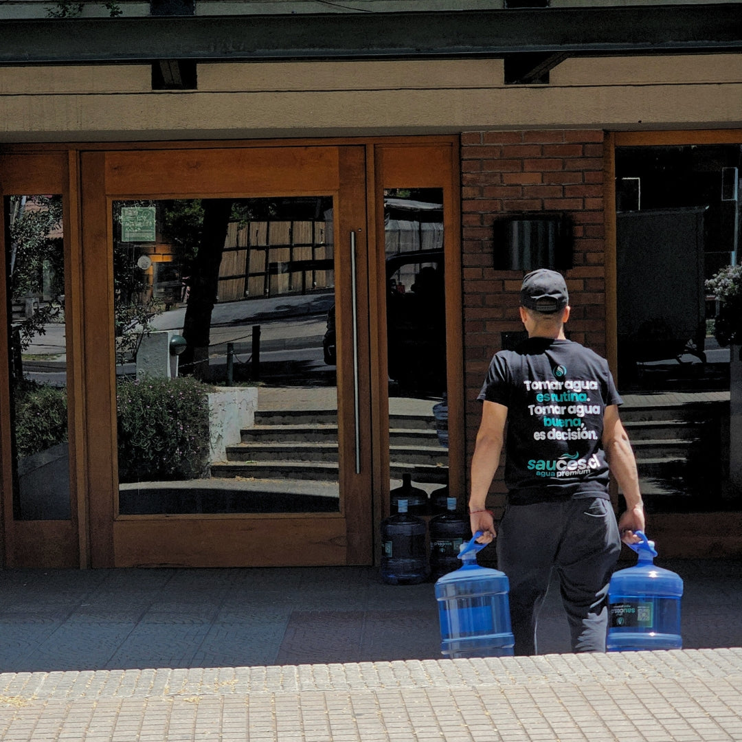 Reparto de agua purificada premium a domicilio en La Reina
