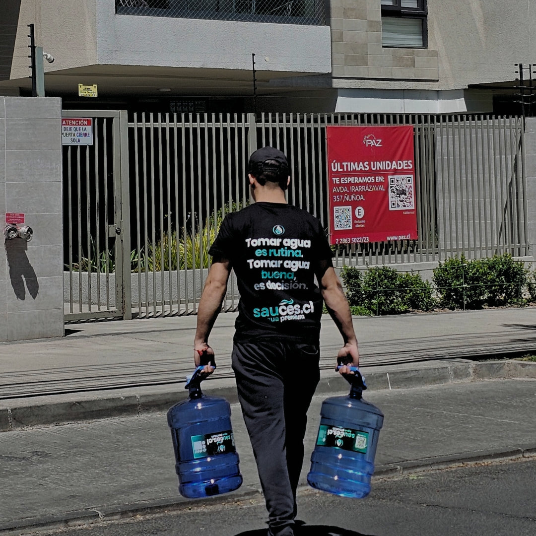 Reparto de agua purificada premium a domicilio en Ñuñoa