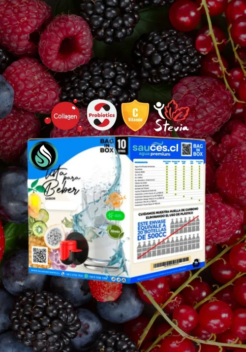 Agua Saborizada Frutos Rojos