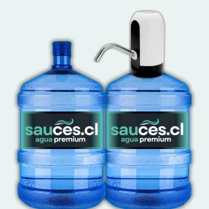 Dispensador Natural + 4 Bidones de Agua