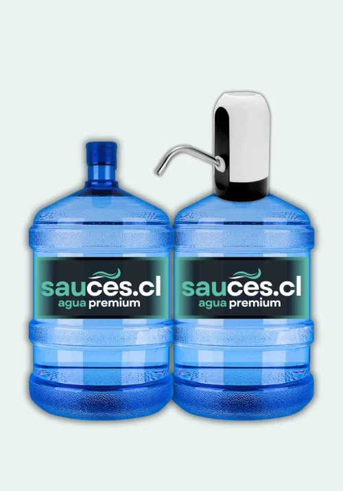 Bomba USB + 2 Bidones de Agua