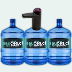 Dispensador Natural + 4 Bidones de Agua