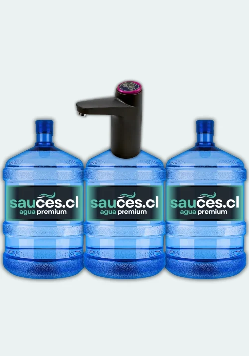 Bomba USB PRO + 3 Bidones de Agua