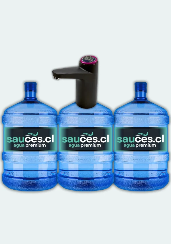Bomba USB PRO + 3 Bidones de Agua