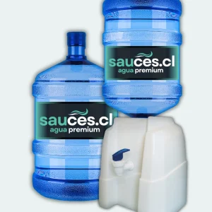 Dispensador Natural + 4 Bidones de Agua