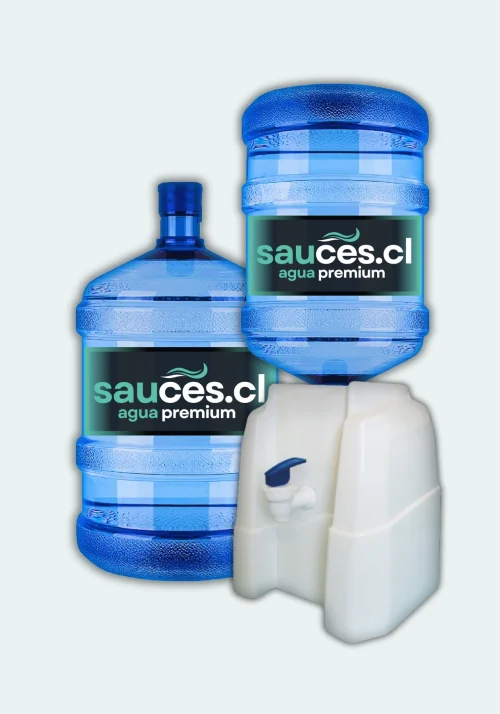 Dispensador Natural + 2 Bidones de Agua