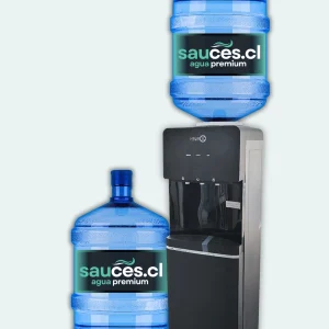 Dispensador Pedestal Ventilador + 3 Bidones de Agua