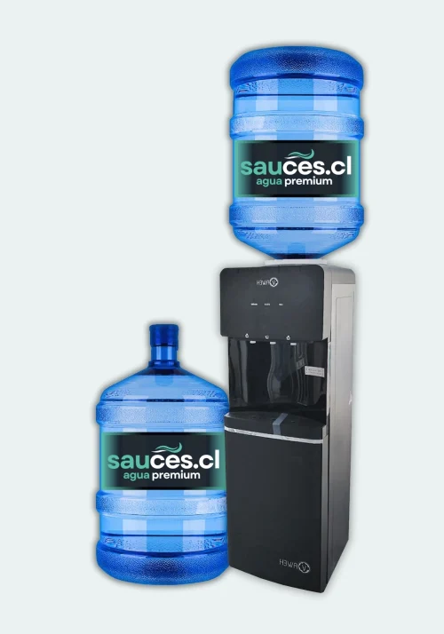 Dispensador Pedestal Compresor Premium + 2 Bidones de Agua